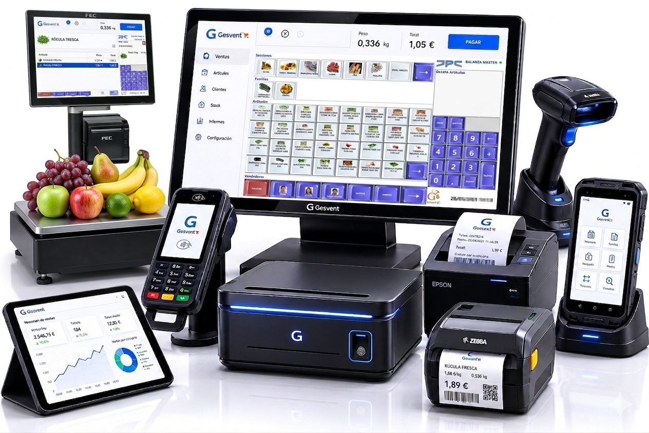 terminal punto de venta para supermercado